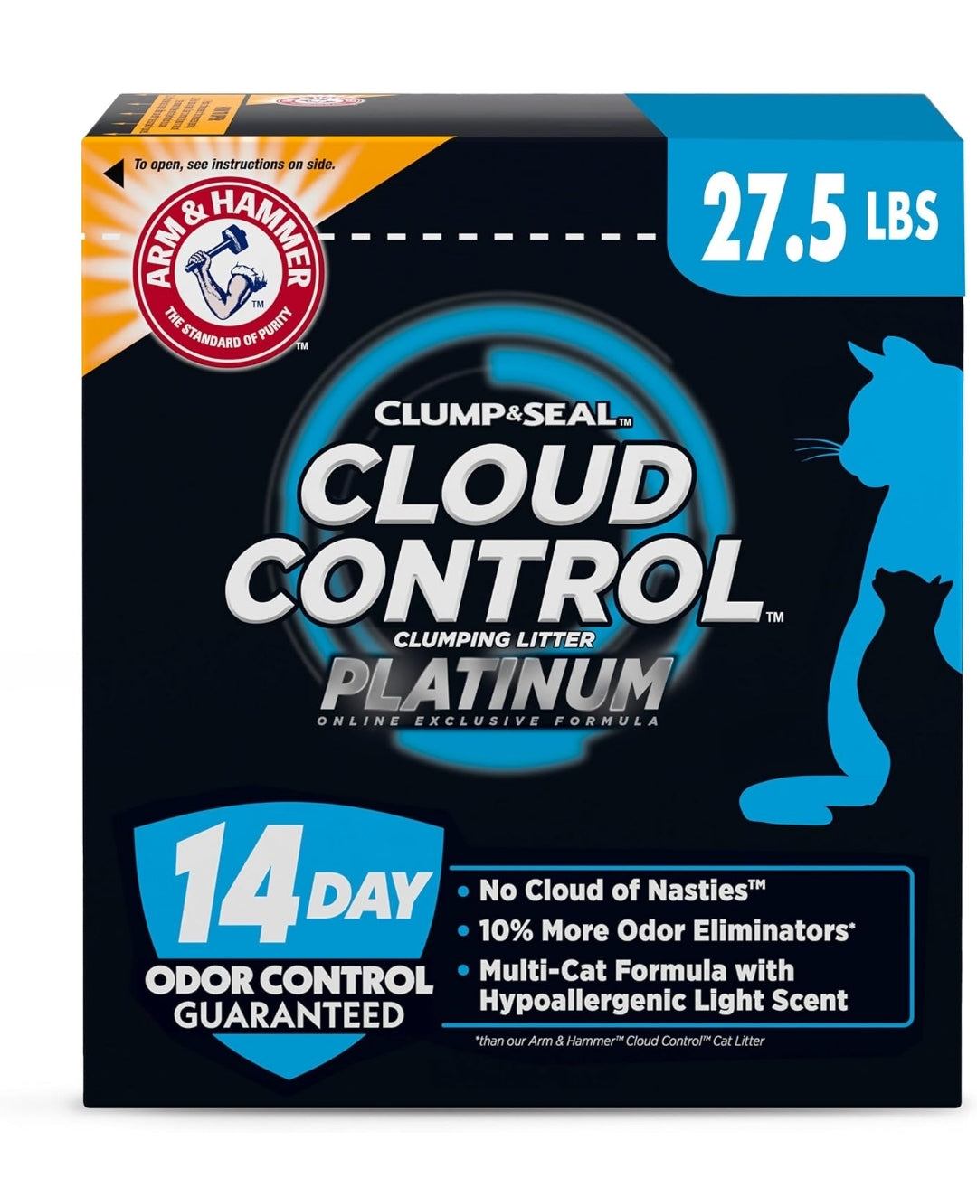 ARM & HAMMER Cloud Control Platinum Clumping Cat Litter Odor Control - (27.5 lbs)