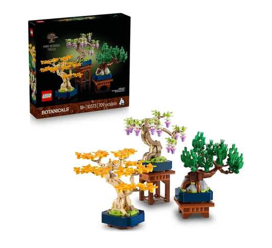 LEGO Botanicals Mini Bonsai Bome Boustel - Kunsmatige Bonsai Boom Boublokke - 10373