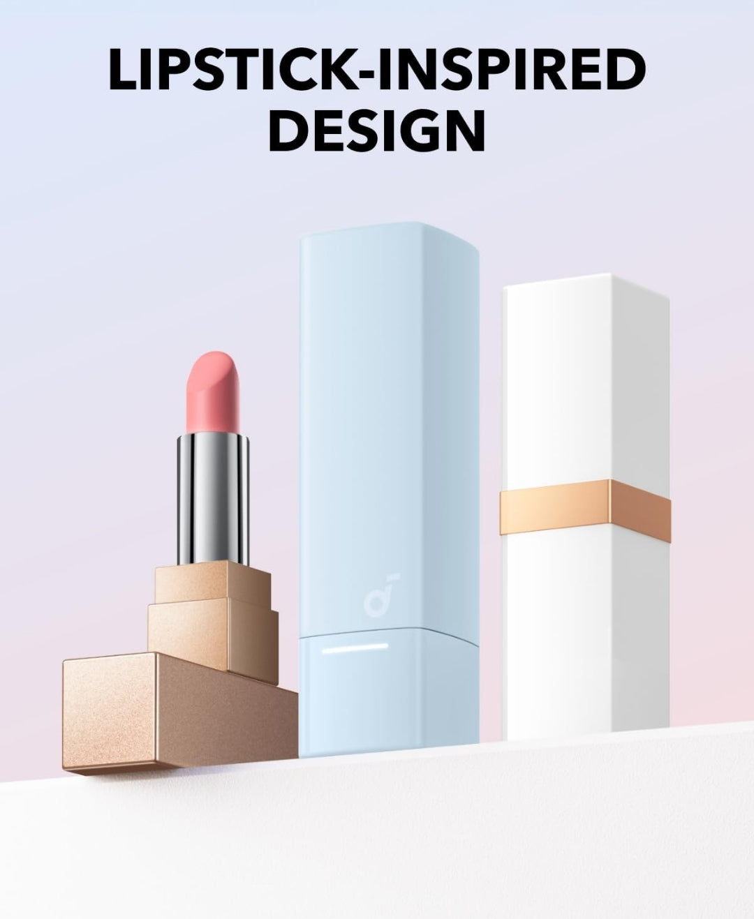 Soundcore A30i by Anker, Smart Noise Cancelling Earbuds, Lipstick-Shaped Stylish Design, Tiny, Lightweight Comfort, Clear Sound, IP54, 15H Playtime in ANC Mode, Wireless Earbuds, Bluetooth 5.4