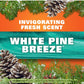 Hefty Ultra Strong 30 Gallon Trash Bags 30 Gallon Size Break Resistant Drawstring Closure  (Black) White Pine Breeze Scent