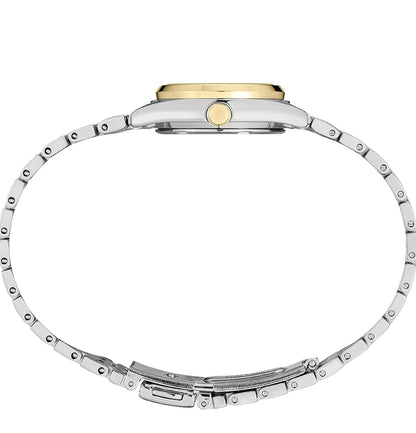 SEIKO Watch Essentials Dag/Datum Kalender, Tweekleurige Vlekvrye Staalkas, 100m Waterbestand