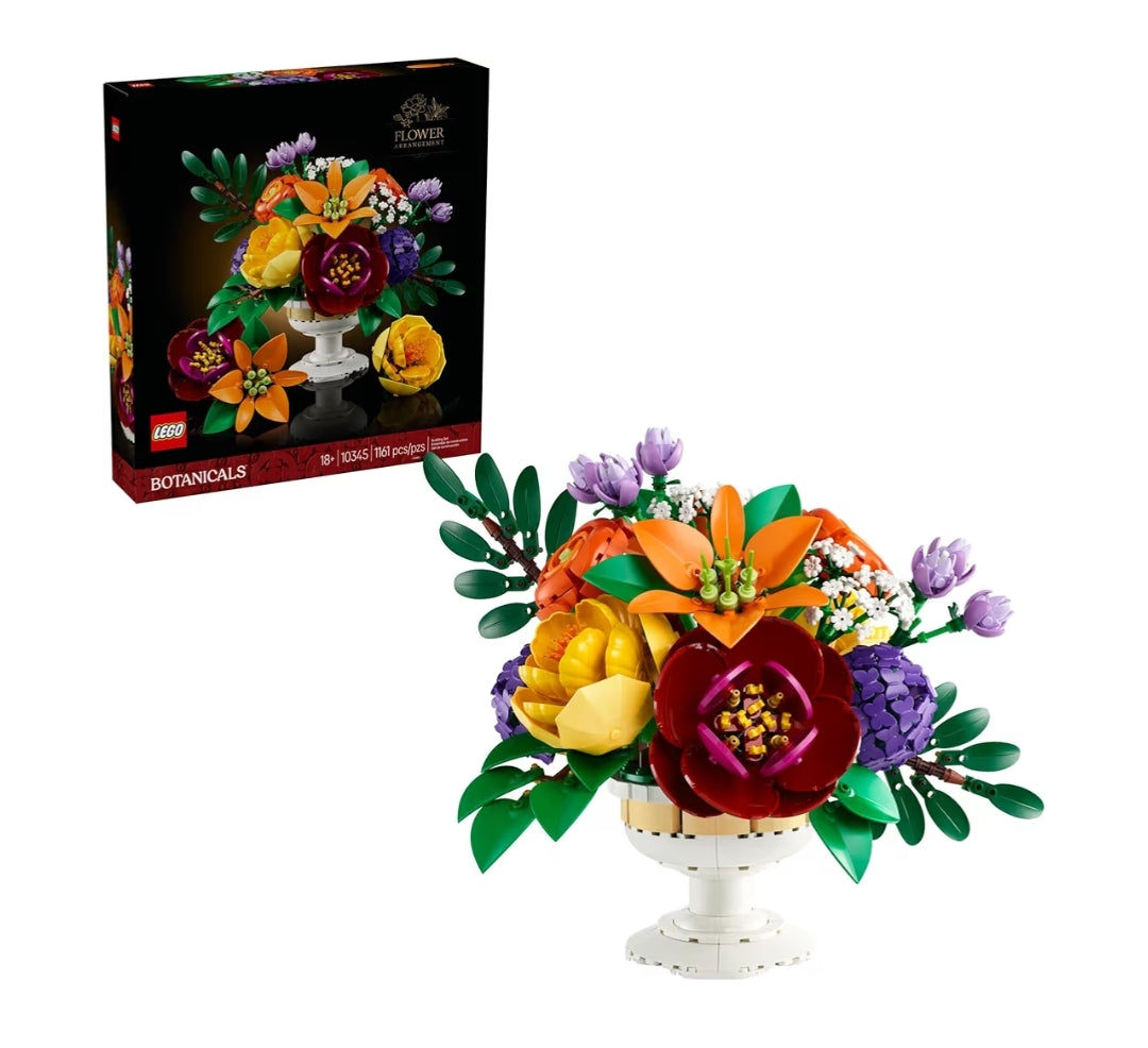LEGO Botanicals Blommerangskikking Kunsmatige Blomme Boupakket Dekor vir Tafeluitstalling
