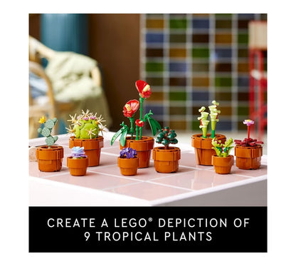 LEGO Botanicals Klein Plantjies Kunsmatige Binnenshuise Plant Boublokkiesstel – Lessenaarversiering