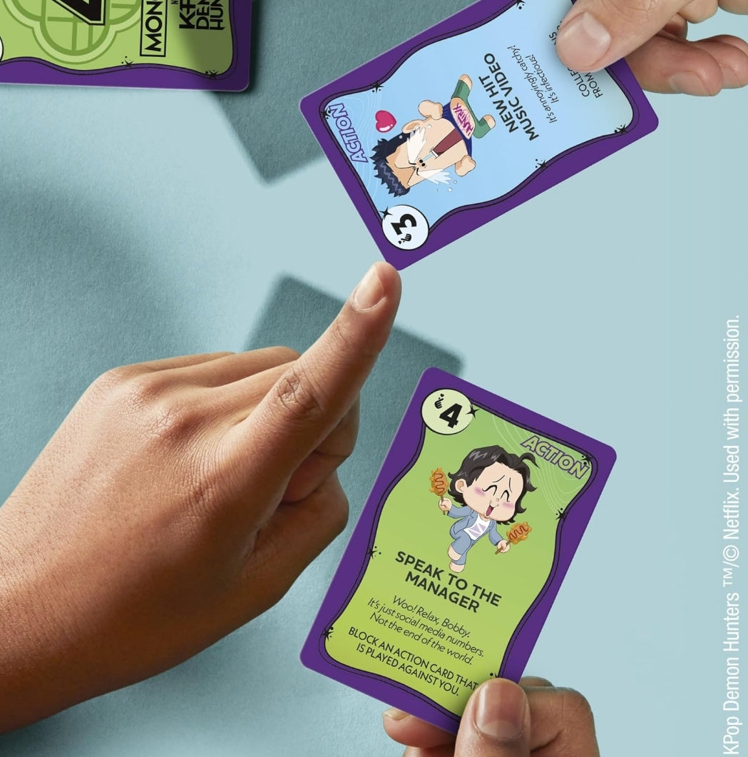 Monopoly Deal: Kpop Demon Hunters Card Game - Family Games (Kids, Tweens, Teens, and Adults - 2-5 Players - Ages 8+)