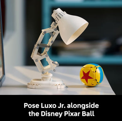 LEGO Ideas Disney Pixar Luxo Jr. – Boustel vir Volwassenes, Mans en Vroue, Ouderdom 18+ – Kantoor- en Tafelversiering