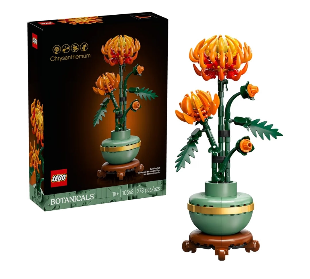 LEGO Botanicals Krysant boustel Blommekuns vir Tafelversierings en Dekorasie