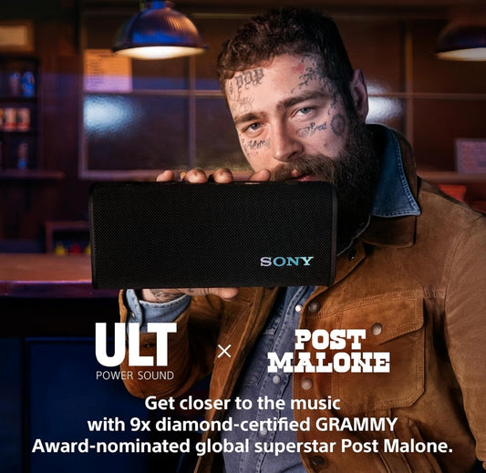Sony ULT Field 3 Draadlose Draagbare Bluetooth-luidspreker, IP67 Waterdig, Stofdig, Roesdig en Skokbestand met Verbeterde Bas, 24 Uur Battery en Skouerband - (Swart