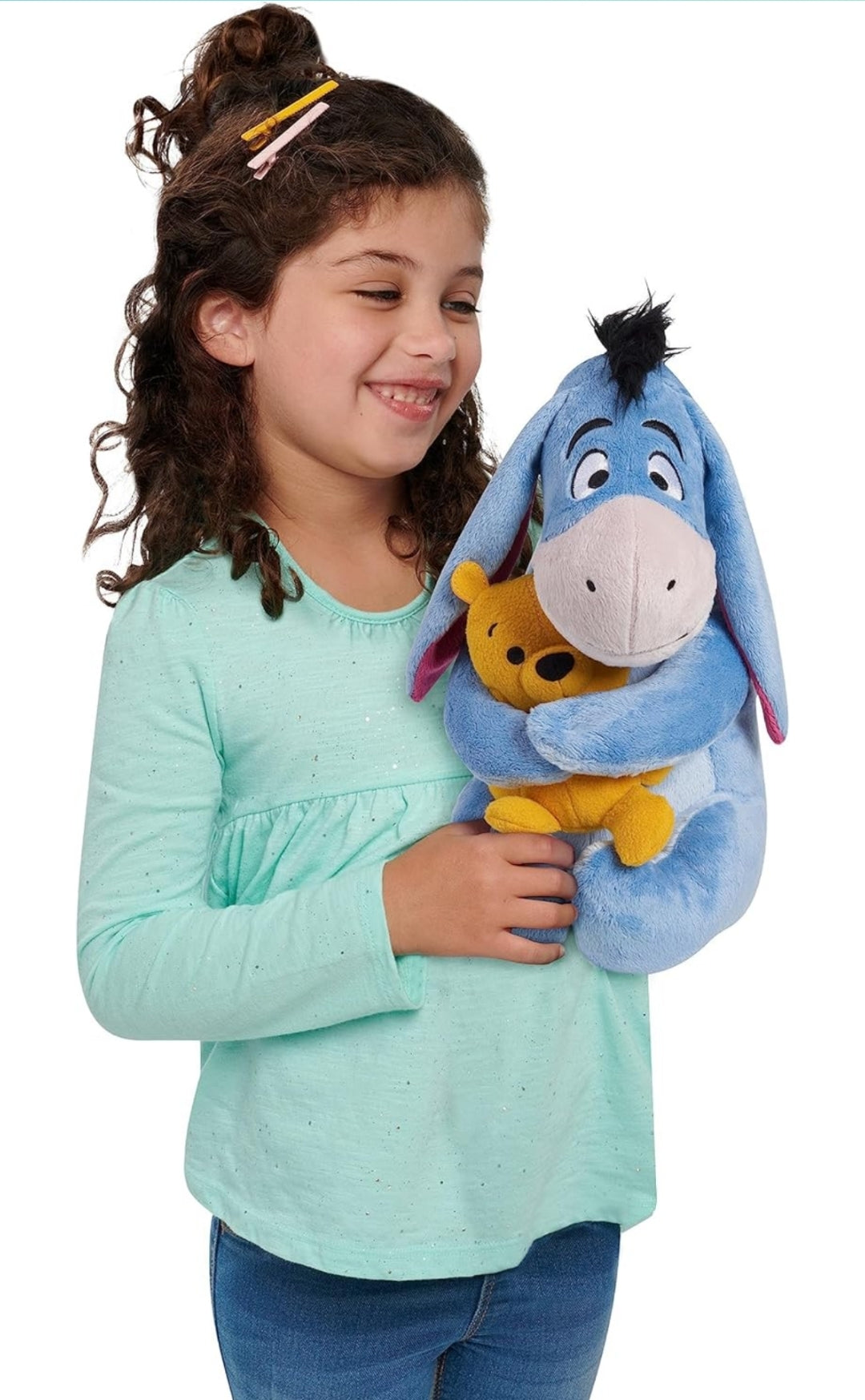 Disney Classics Lil Friends Eeyore and Winnie the Pooh Plushie Stuffed Animal - Kids Toys for Ages 2 Up by Just Play