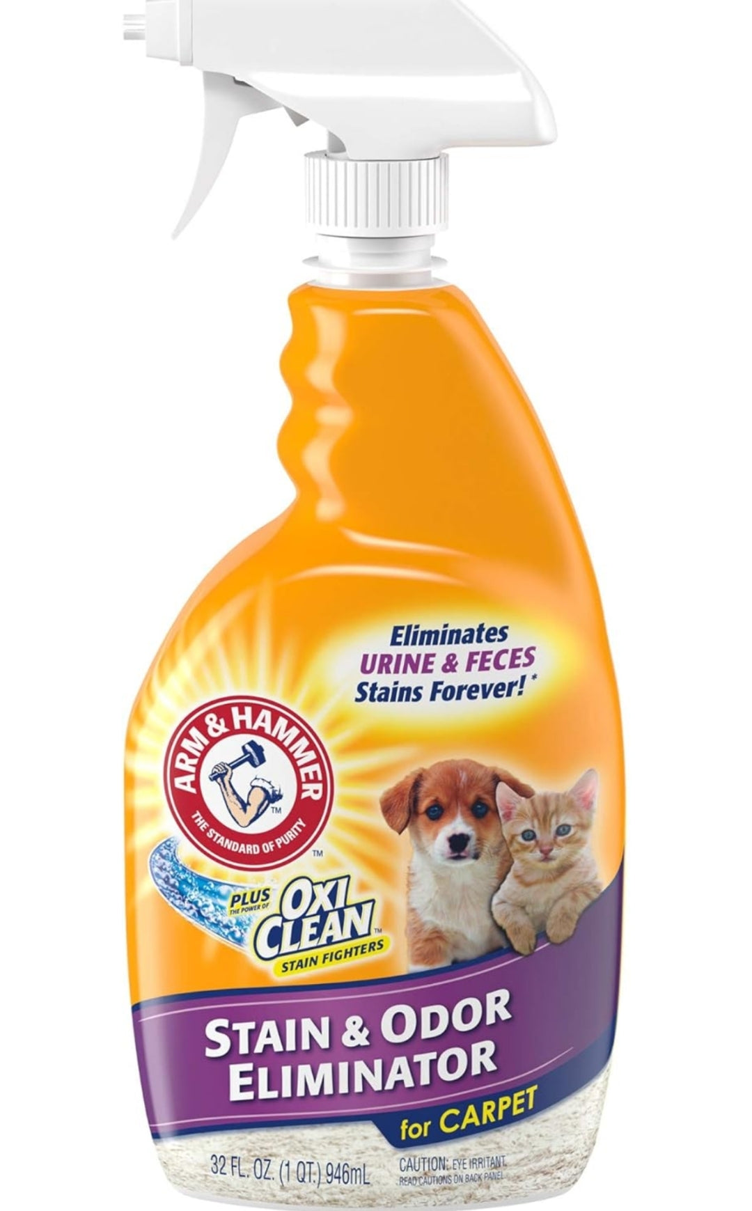 Arm & Hammer Pet Stain and Odor Eliminator - 32 Fl Oz (Pack of 2)