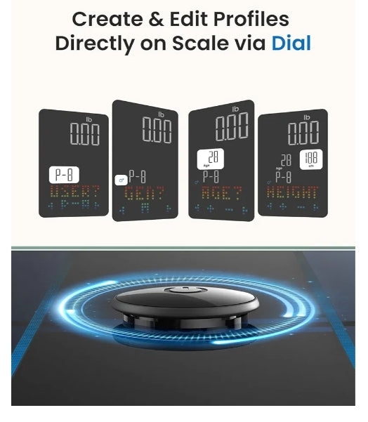 Smart Scale for Body Weight BMI ,Muscle Mass and Smart Tape Measure with Large Display, Bluetooth Body Measuring Tape with App for Weight Loss