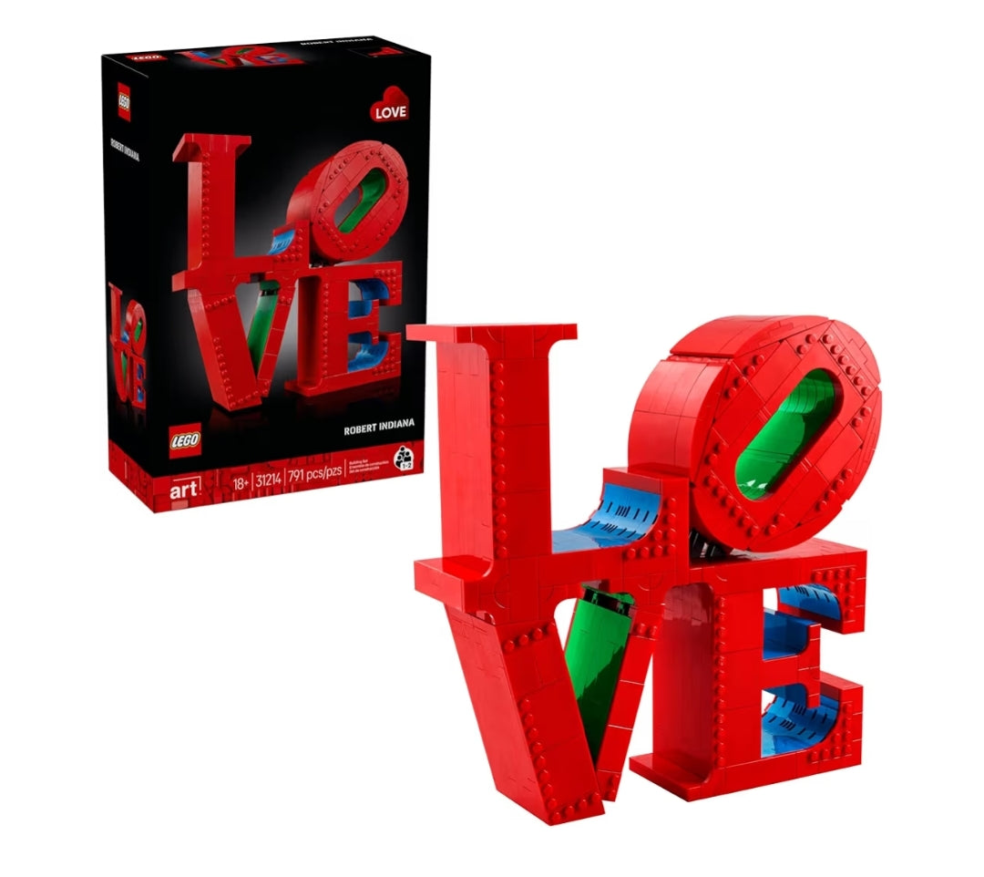 LEGO Art Liefde Versamelbare Boustel – Selfdoenpakket vir Volwassenes, Ouderdom 18+ Huisdekor om te Vertoon