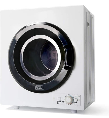 BLACK+DECKER Kompakte Droër vir Standaard Muuraansluiting, Klein, 4 Modes - 13.2 lbs. (Wit)