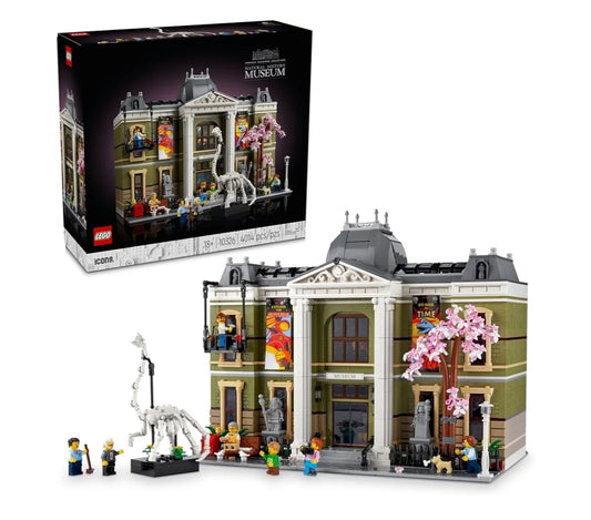 LEGO Icons Natural History Museum Building Kit - Build and Display Lovers of Museums, Dinosaurs, Science and Geology, Addition to The Modular Buildings Collection (10326)