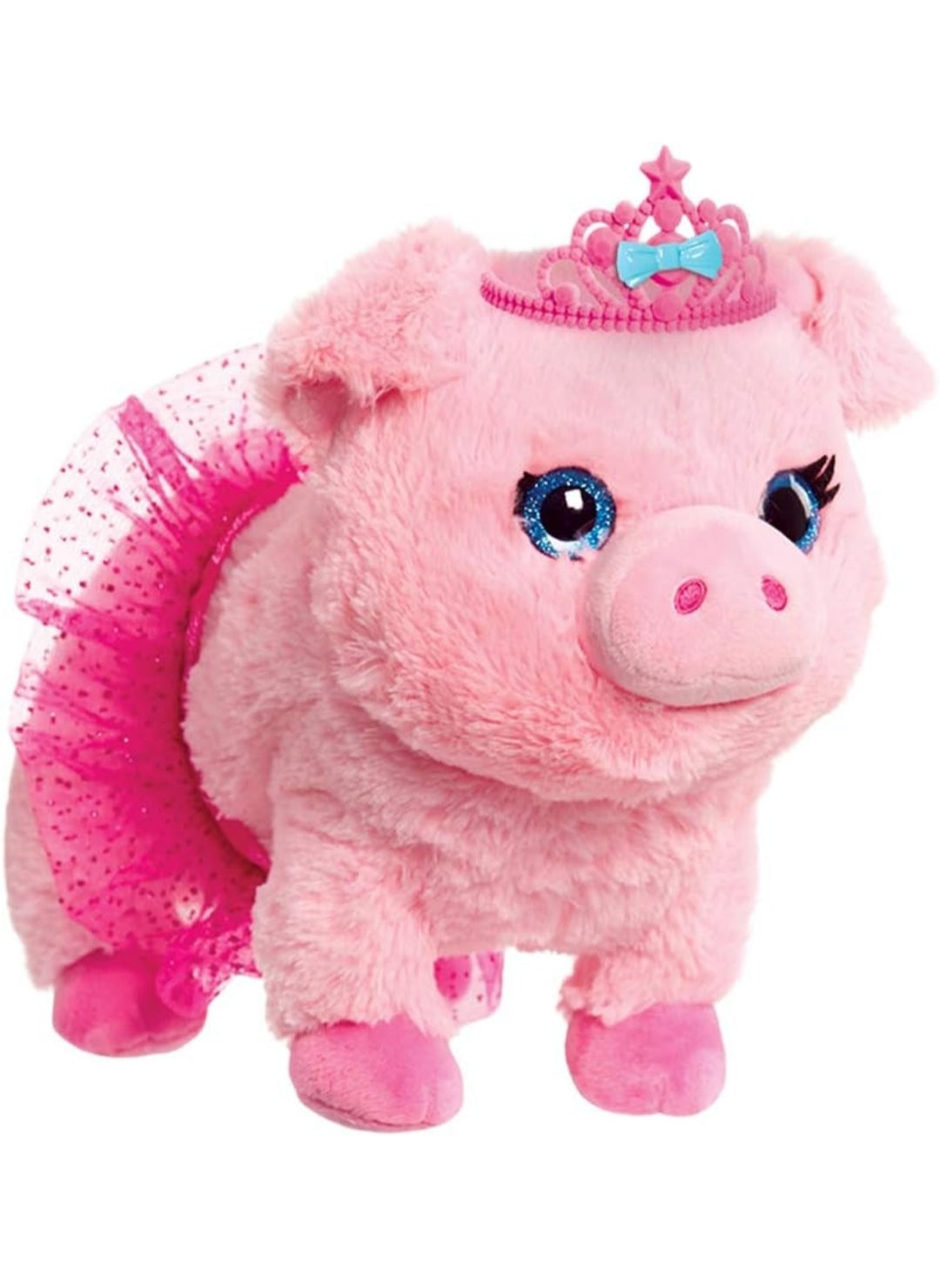 Just Play Barbie Dance & Prance 9.5-inch Piggy Plush Stuffed Animal, Includes 5 Plug and Play Charms, Pink, Kids Toys for Ages 3 Up