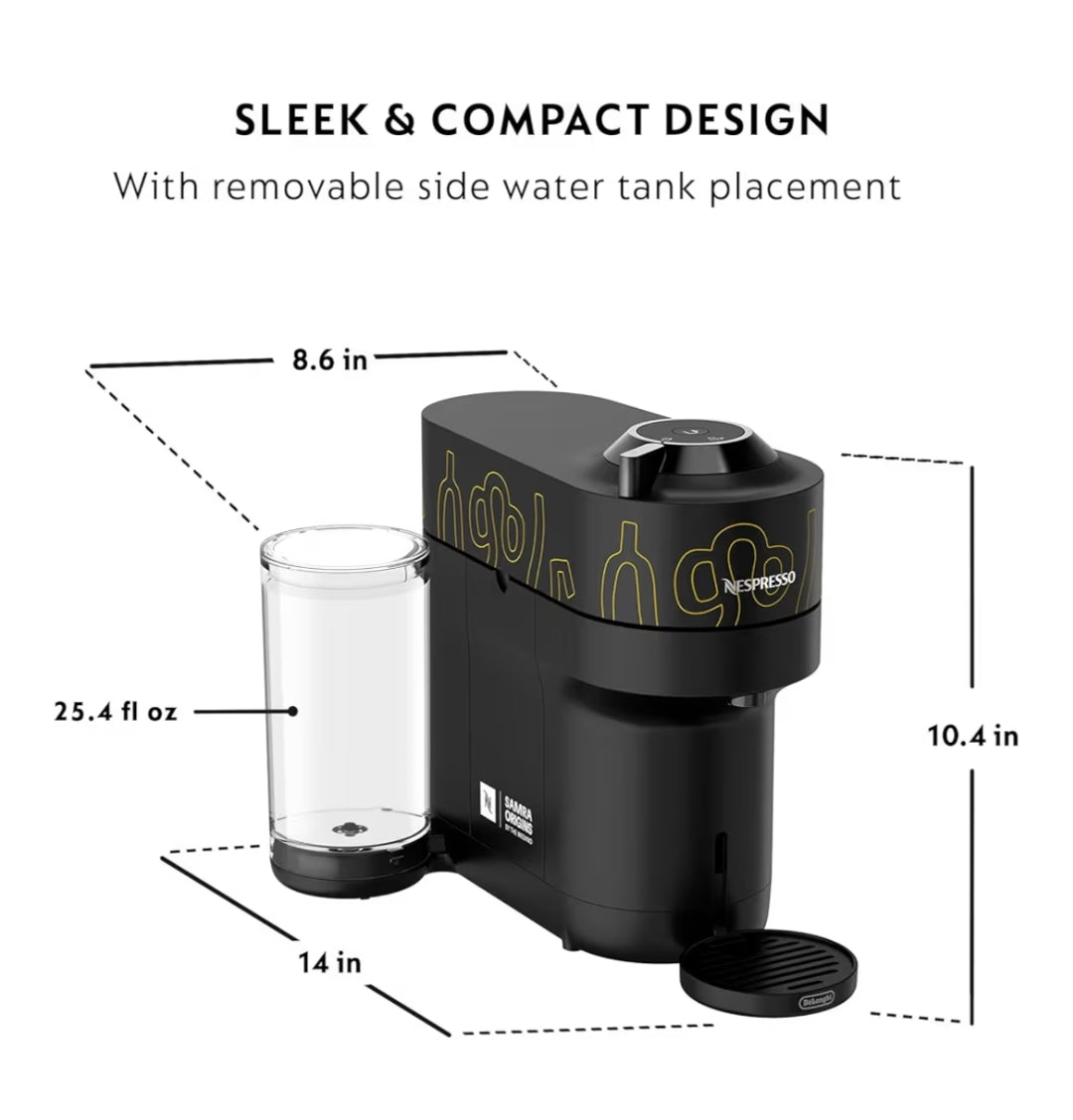 Nespresso Vertuo Pop+ Koffie- en Espressomasjien deur De'Longhi, Dubbel Espresso, Liggeroosterde - 20 Kapsules