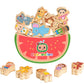 Just Play CoComelon Best Friends Wooden Balance Blocks, Recycled Wood, Kids Toys for Ages 18 Month