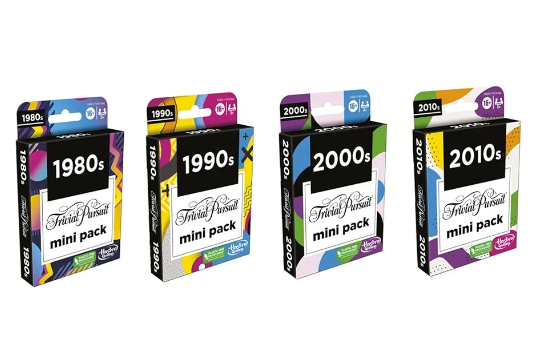 Hasbro Games Trivial Pursuit Mini Packs Multipack - Fun Trivia Questions