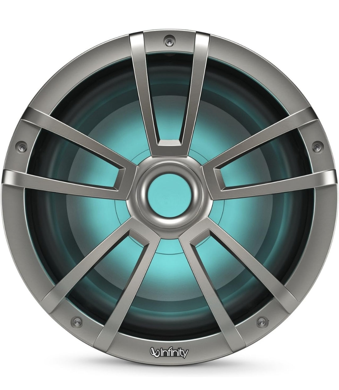Infinity 1022MLT 10 Inch Marine RGB LED Subwoofer - Titanium (1PC)