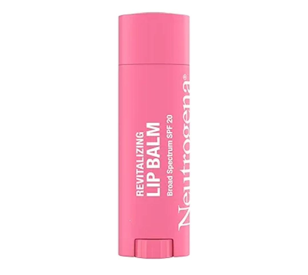 Neutrogena Revitalizing Tinted Lip Balm Broad Spectrum SPF 20 Bevogtigende Lipbalsem met 'n Subtiele Kleur Sheer Healthy Blush 20, (4.2 g)