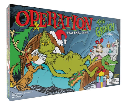 Operation: The Grinch Board Game | Classic Dr. Seuss Art & Custom Funatomy Parts