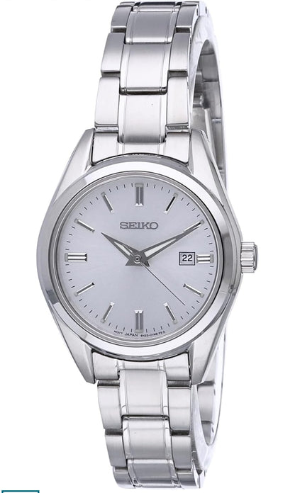 SEIKO Horlosie Datumkalender, en Waterbestand tot 100m - Silwer