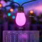 Govee Outdoor S14 Bulb String Lights 2, 144ft Smart RGBIC Warm White Patio Lights with 45 LED Bulbs, 111 Scene Modes for Outdoor Decor, Works with Alexa, Google, Matter, APP Control, IP66 Waterproof
