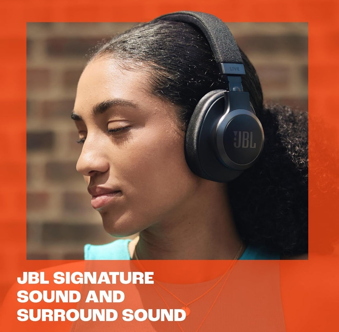 JBL Live 770NC - Wireless Over-Ear Headphones with True Adaptive Noise Cancelling - (Black)