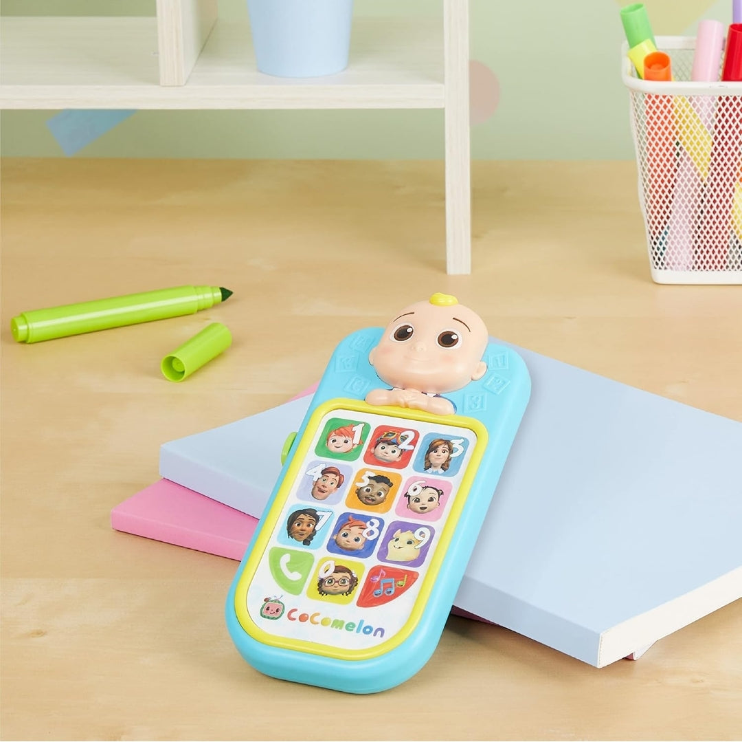 CoComelon JJ’s First Early Learning Toy Phone with Lights and Sounds, Kids Toys for Ages 18 Month by Just Play