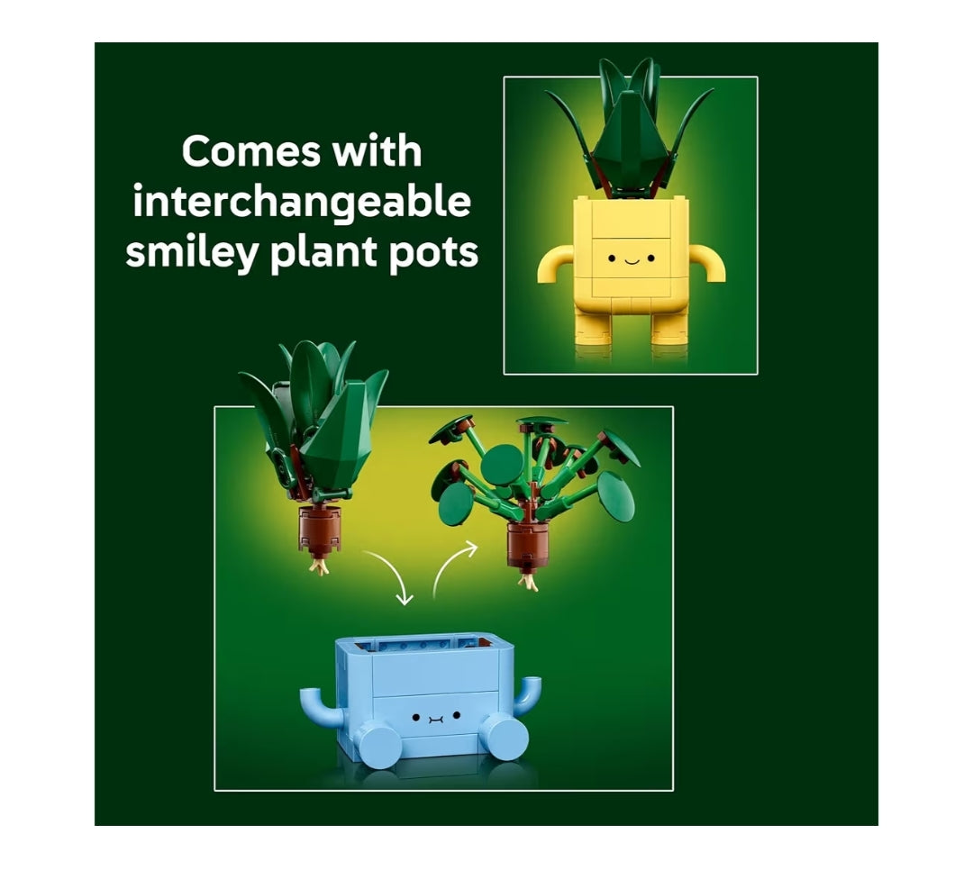 LEGO Botanicals Happy Plants Building Toys Decor