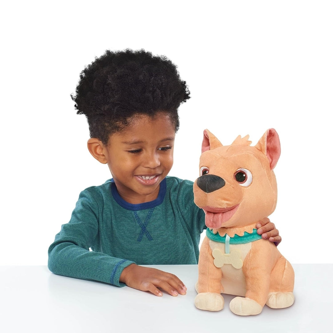 Just Play Cocomelon 100% Recycled Materials Bingo Plush Stuffed Animal, Dog, Officially Licensed Kids Toys for Ages 18 Month
