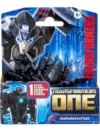 Transformers One Cog Changer Airachnid 4-Inch Robot Action Figure, Interactive Toys for Boys and Girls Ages 6 and Up