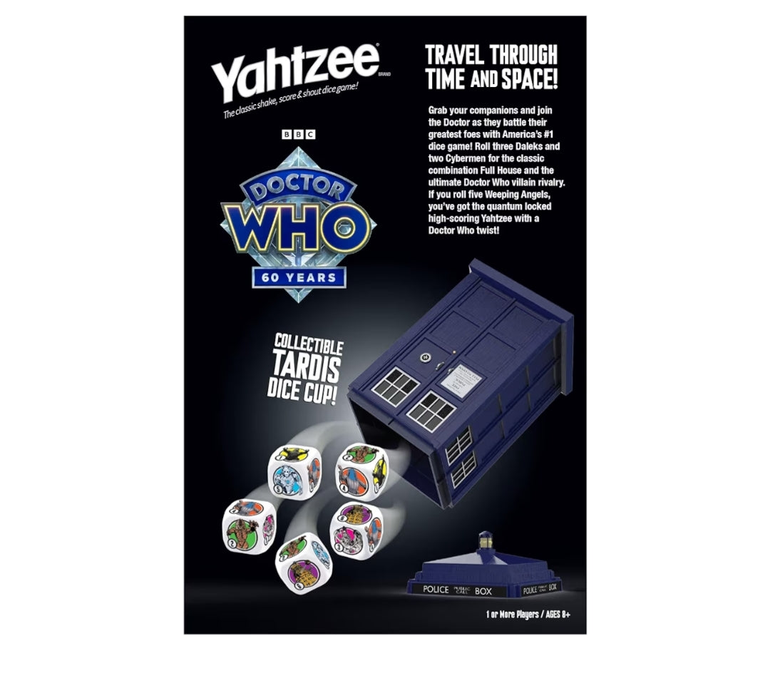 YAHTZEE: Doctor Who TARDIS 60th Anniversary Edition