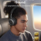 Soundcore Space One Pro, FlexiCurve Over-Ear Headphone, Adaptive Active Noise Cancelling Headphones Driven by 6 Mics, 60H Lossless Audio, Ultra-Fast Charging, Hi-Res Wireless, Comfortable Fit