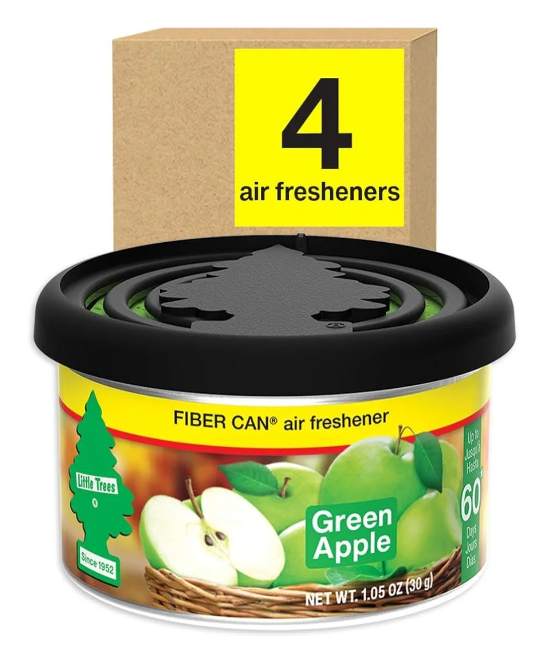 LITTLE TREES Kar Lugverfrisser Veselblik Langdurige Geur - Groen Appel (4)