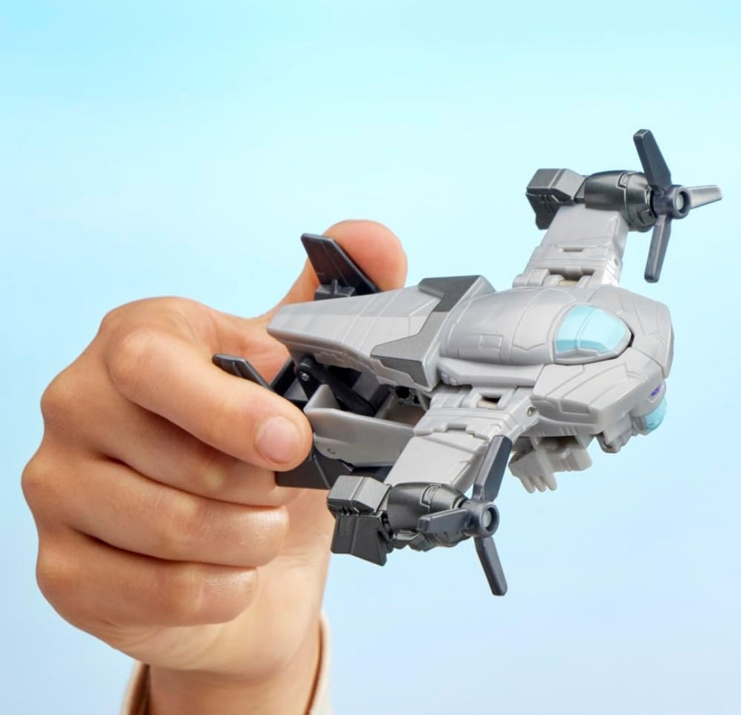 Transformers EarthSpark 1-Step Smash Changers Megatron 4-Inch Action Figure, Robot Toys for Boys and Girls 6 and Up