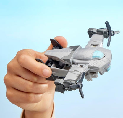 Transformers EarthSpark 1-Step Smash Changers Megatron 4-Inch Action Figure, Robot Toys for Boys and Girls 6 and Up