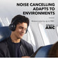 Soundcore by Anker, Space One, Active Noise Cancelling Headphones, 2X Stronger Voice Reduction, 40H ANC Playtime, App Control, LDAC Hi-Res Wireless Audio, Comfortable Fit, Clear Calls, Bluetooth 5.3
