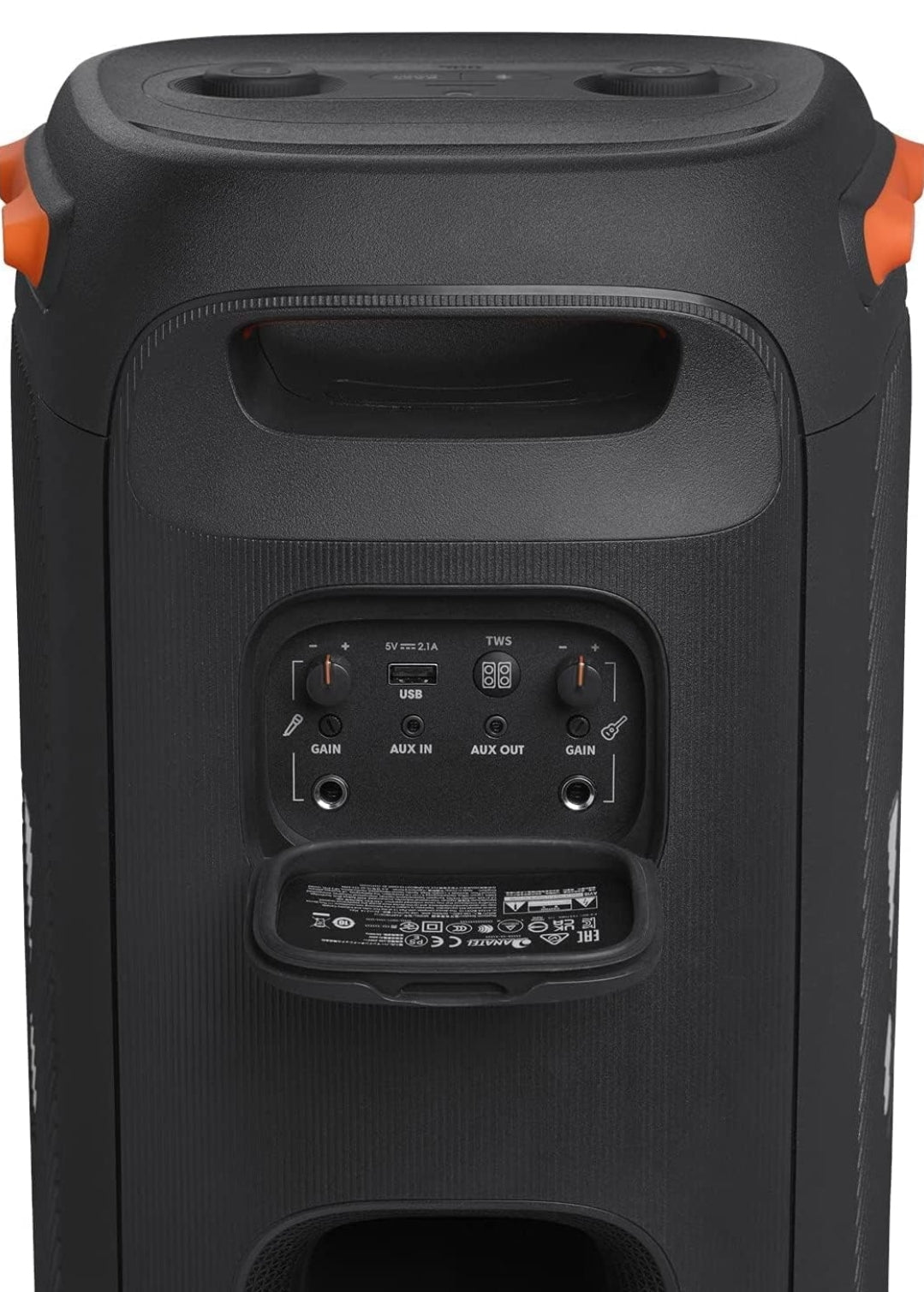 JBL PartyBox 110 - Portable Party Speaker with Built-in Lights, Powerful Sound - Black