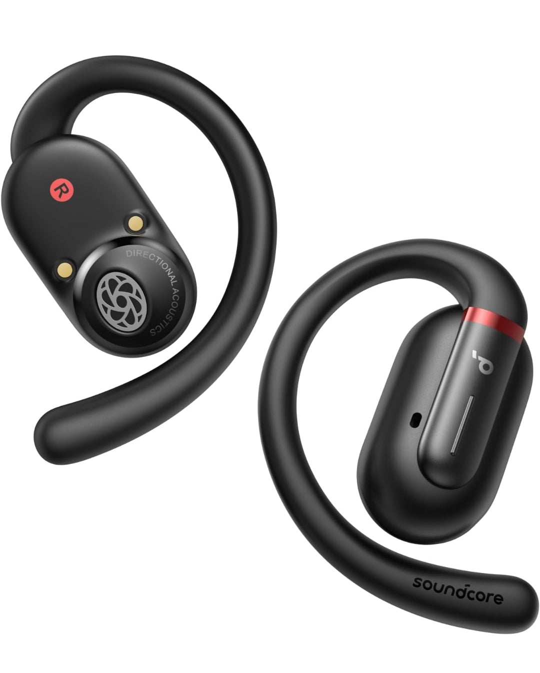 Soundcore by Anker V30i Open-Ear Headphones, Ultra-Comfort, Lightweight Design, Snug Fit, Ergonomic Ear Hooks, Robust Bass, 36H Playtime, Bluetooth 5.3, App Control, Clear Calls, Wireless Earbuds