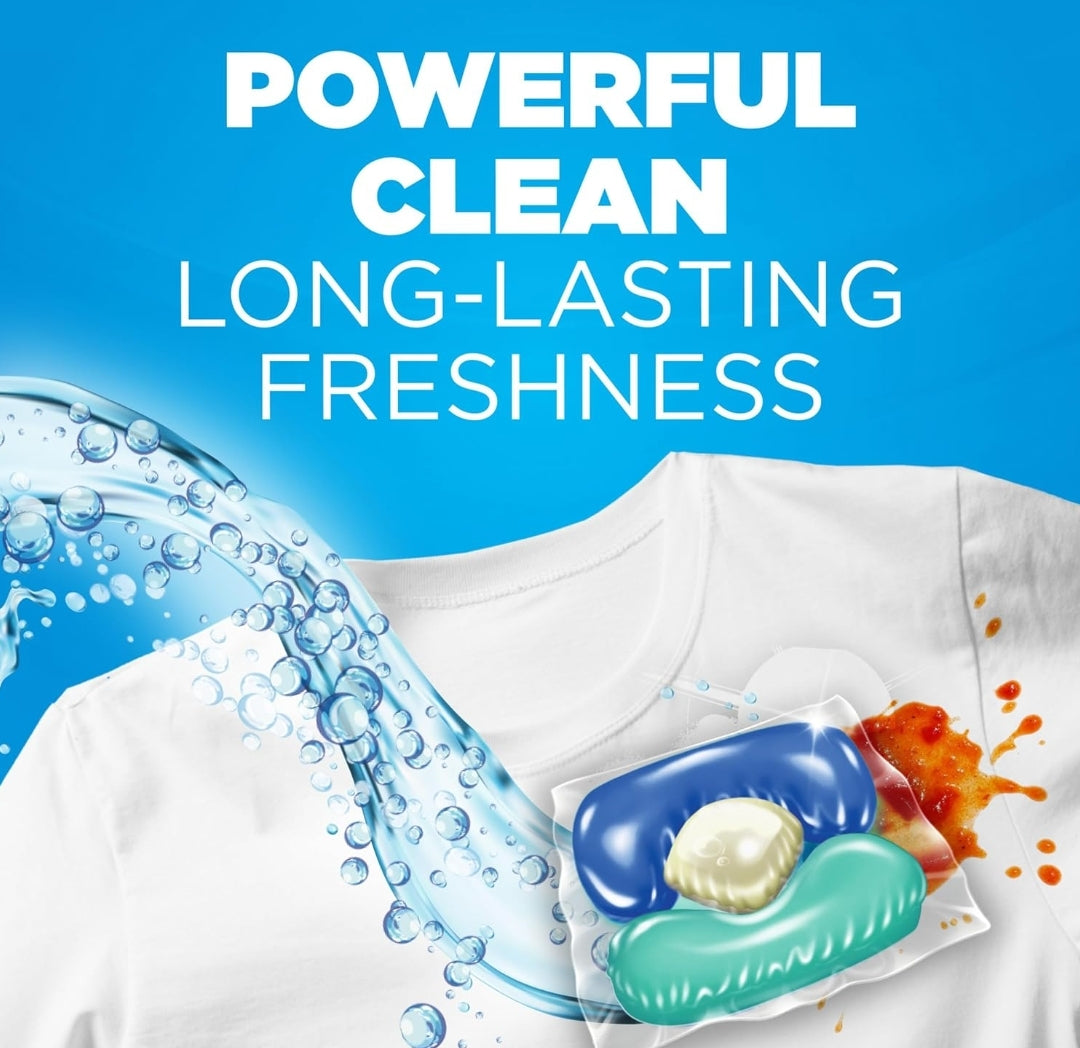 Arm & Hammer Clean Burst 5-in-1 Laundry Detergent Power Paks, High Efficiency (42 Count)