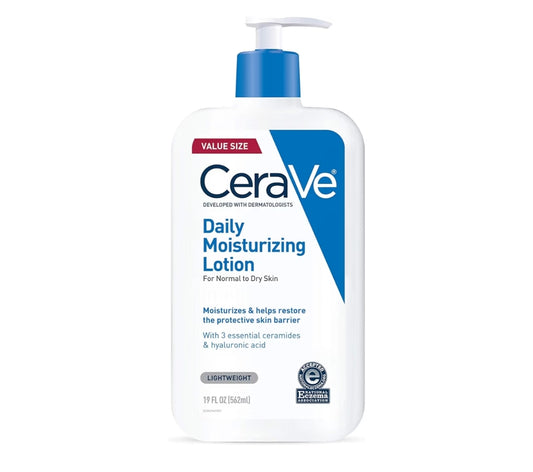 CeraVe Daaglikse Bevogtigende Room vir Droë Vel, Liggaamsroom & Gesigbevogtiger m/ Hialuronzuur en Skeramiede (19 Oz)