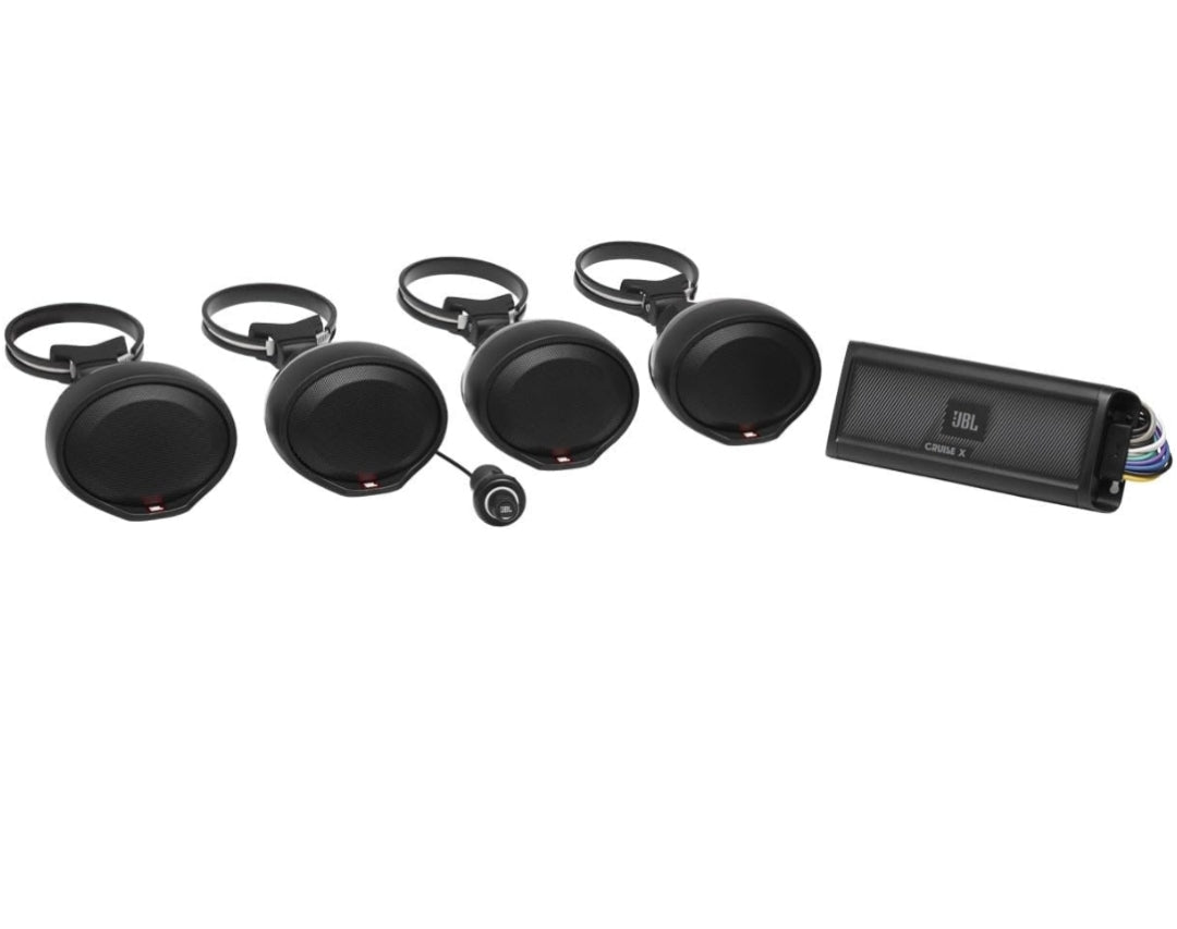 JBL CRUISE X Weather-Resistant ATV 4-Channel Plug and Play Bluetooth Amplified System