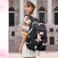 Backpack for Girls Laptop Backpacks 15.6 Inch College Cute Bookbag Anti Theft Primary Elementary School Bag Casual Daypack for Students Teens Girl Women (Black)