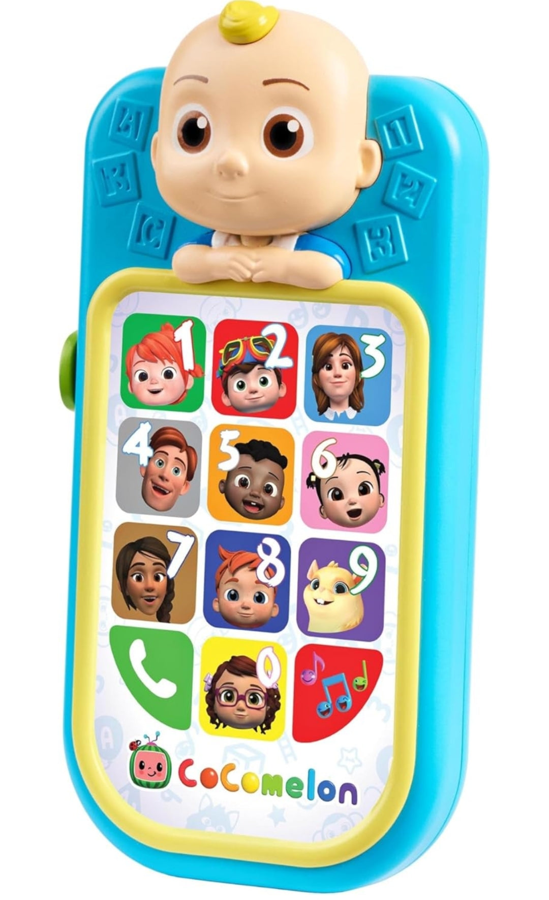CoComelon JJ’s First Early Learning Toy Phone with Lights and Sounds, Kids Toys for Ages 18 Month by Just Play