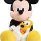 Disney Classics Lil Friends Mickey Mouse and Pluto 11.5" Large Plushie Stuffed Animal - Kids Toys for Ages 2 Up by Just Play