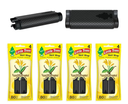 LITTLE TREES Kar Lugverfrisser Vent Wrap Geur, Onsigbaar Vars - Vanillaroma (16)
