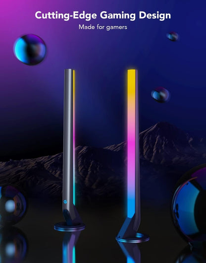 Govee RGBIC Gaming Light Bars H6047 with Smart Controller, Wi-Fi Smart LED Gaming Lights with Music Modes and 60+ Scene Modes Built, Works with Alexa & Google Assistant, Game Room Lights Decor