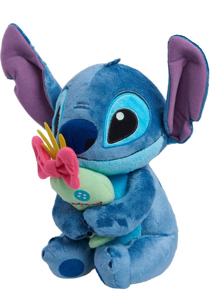 Disney Classics Lil Friends Stitch and Scrump Plush Stuffed Animal, Kids Toys for Ages 2 Up by Just Play
