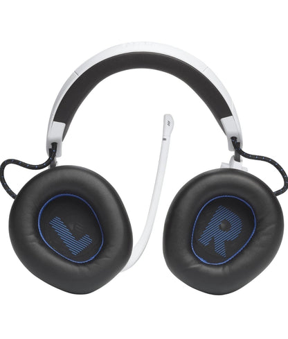 JBL Quantum 910P - Koordlose Konsol-Oorkop-Speletjiehooftelefoon met Kopsporing-Verbetering - (Wit)
