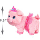 Just Play Barbie Dance & Prance 9.5-inch Piggy Plush Stuffed Animal, Includes 5 Plug and Play Charms, Pink, Kids Toys for Ages 3 Up
